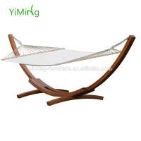 High quality durable outdoor hammock with wooden base